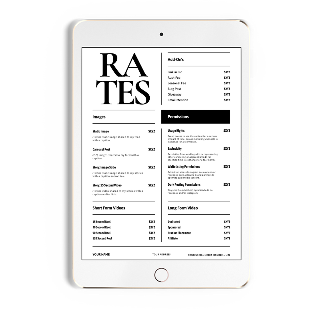 How Much To Charge as an Influencer Expert Tips